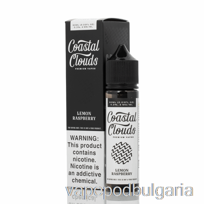 Vape 10000 Дръпки Lemon Raspberry - Coastal Clouds Co. - 60 мл 3 мг